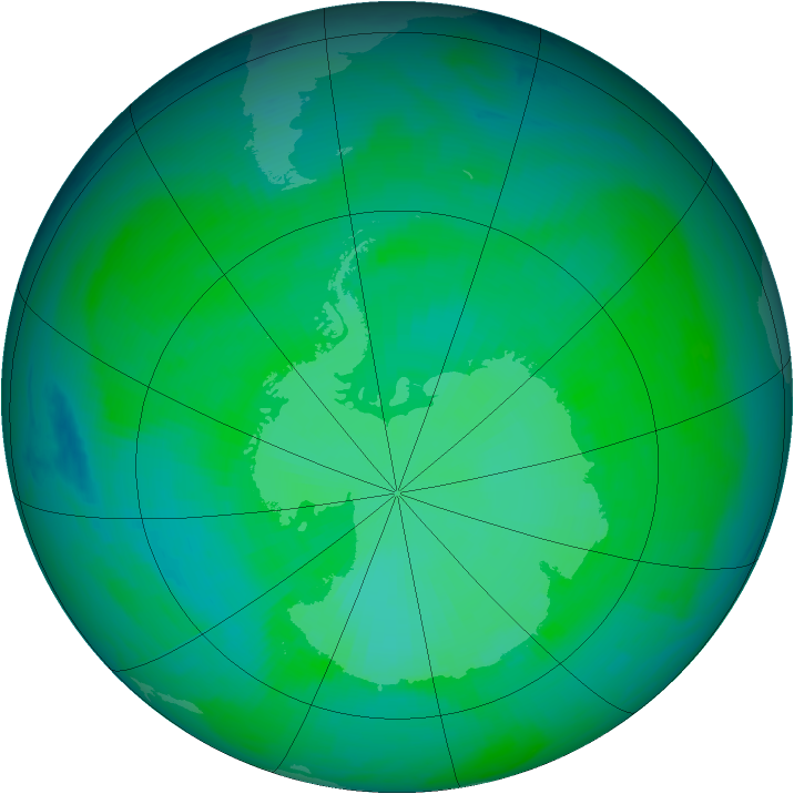 Ozone Map 1989-12-22